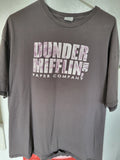 The Office Mens T Shirt Dunder Mifflin Gray Size 2XL