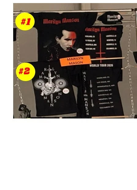 Marilyn Manson Tour merch 2026 T-shirt reprint