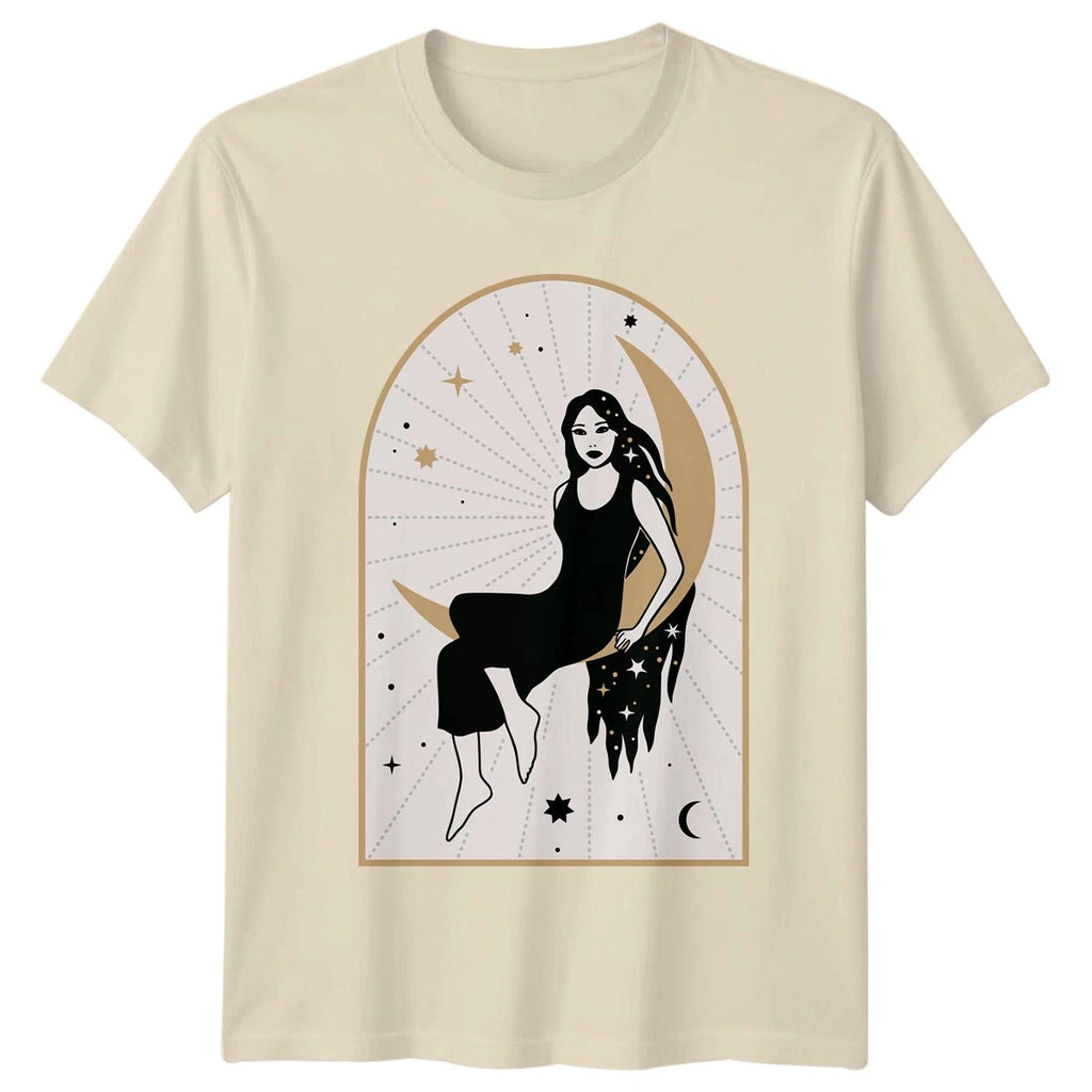 She Is Made Of Stardust Womens T-Shirt Boho Mystic Celestial Birthday