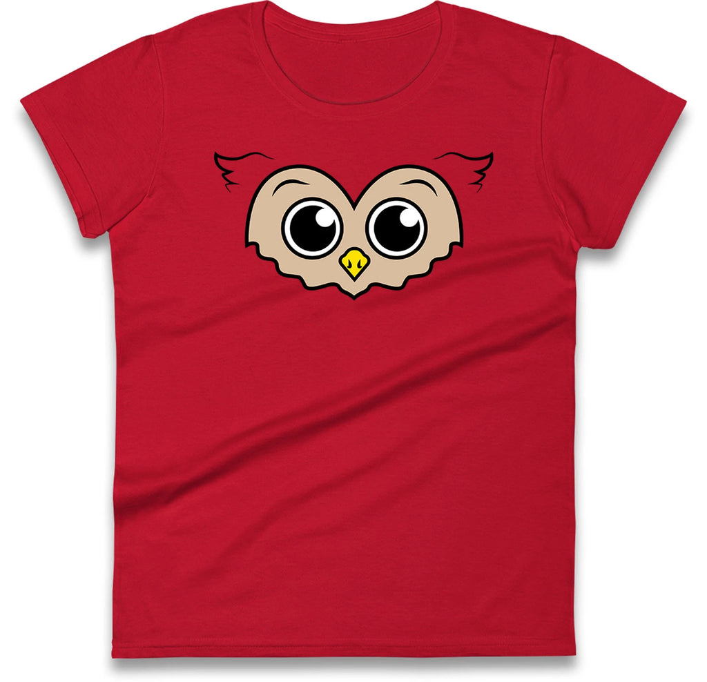 Owl Ani Mates Ladies T Shirt,Kawaii Owl Women Tee,Owl themed gift-Bird Lover Tee