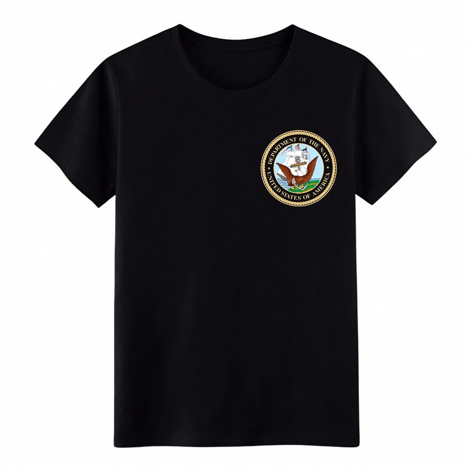 Department of the Navy Seal T-Shirt, Patriotic Gift Tee for Veterans & Sailors