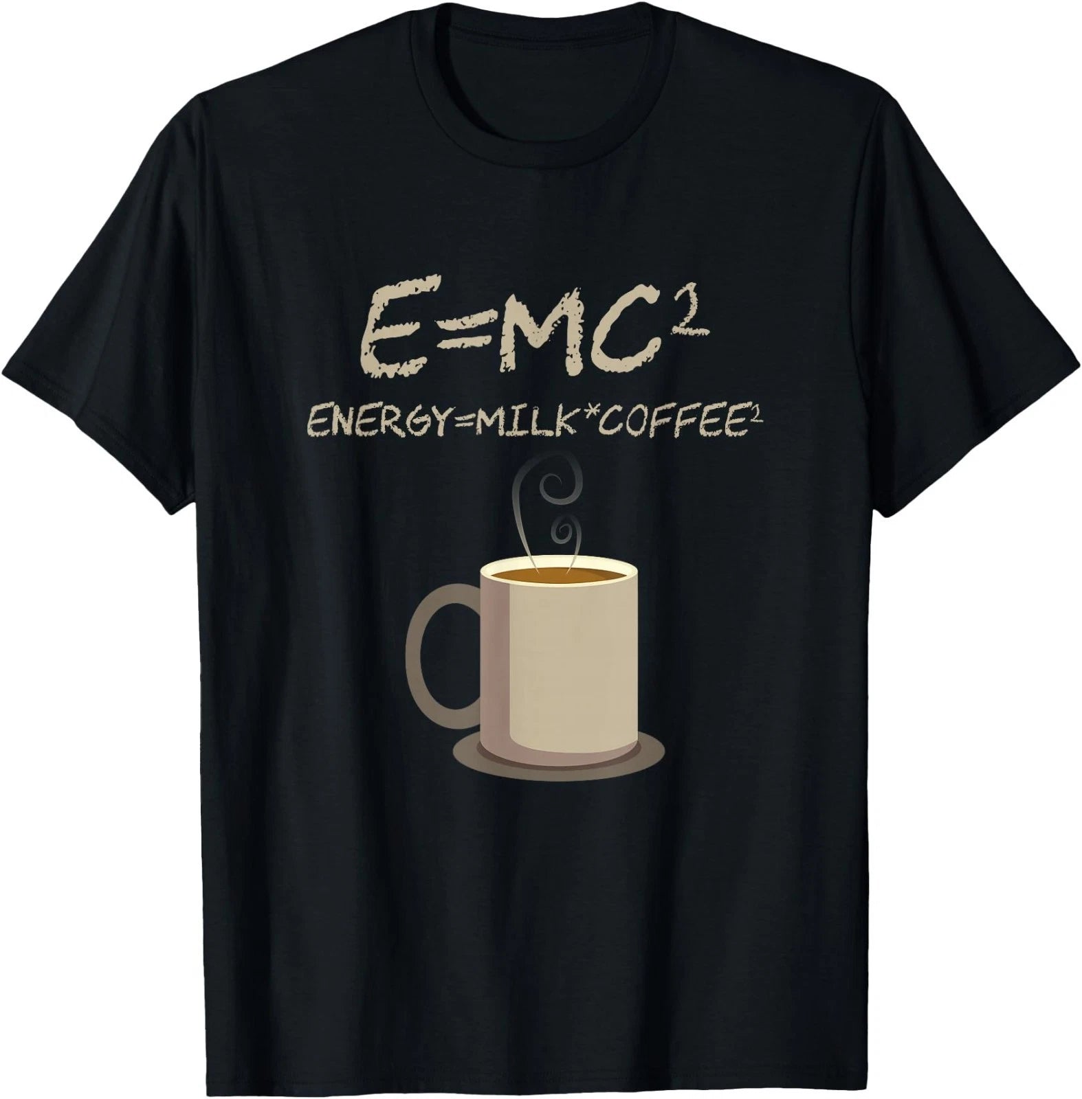 E=MC2 Funny Science Coffee Energy Milk Coffee Gift T-Shirt Small