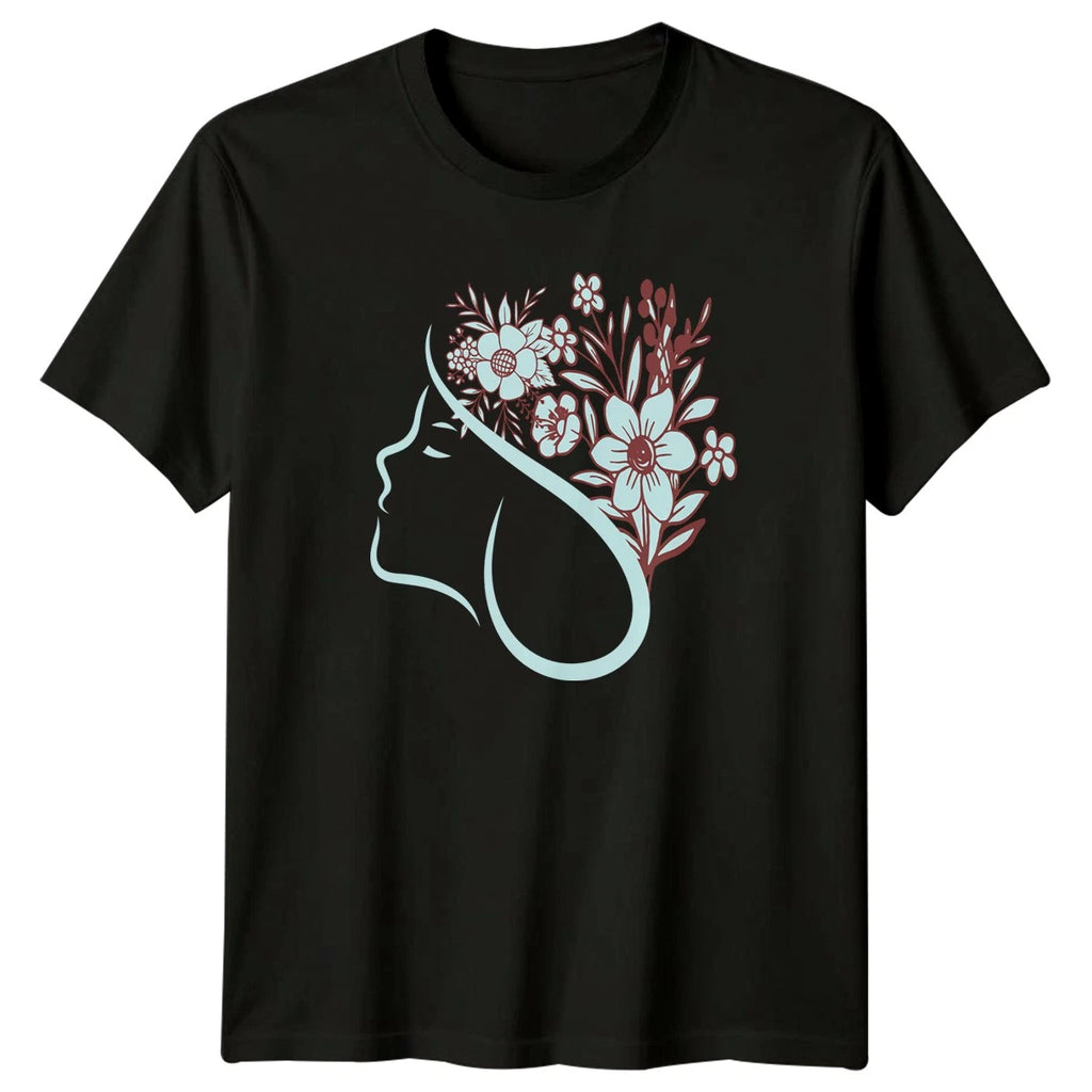 Let Your Soul Bloom With Womens T-Shirt Wildflower Boho Floral Mothers Day