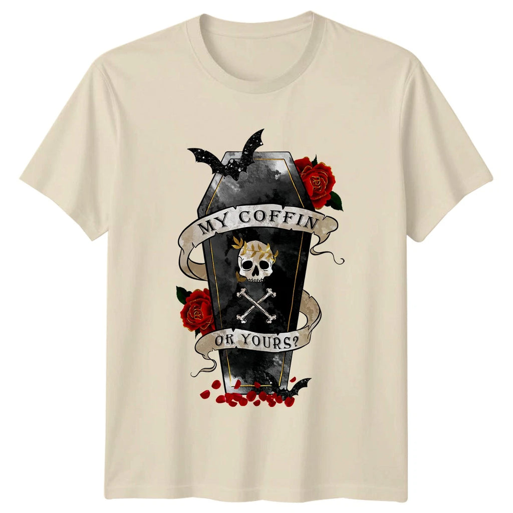 My Coffin Or Yours Womens T-Shirt Gothic Horror Halloween Gift For Her