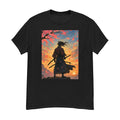 Samurai Sunset Warrior Anime T-Shirt Men's S-3XL