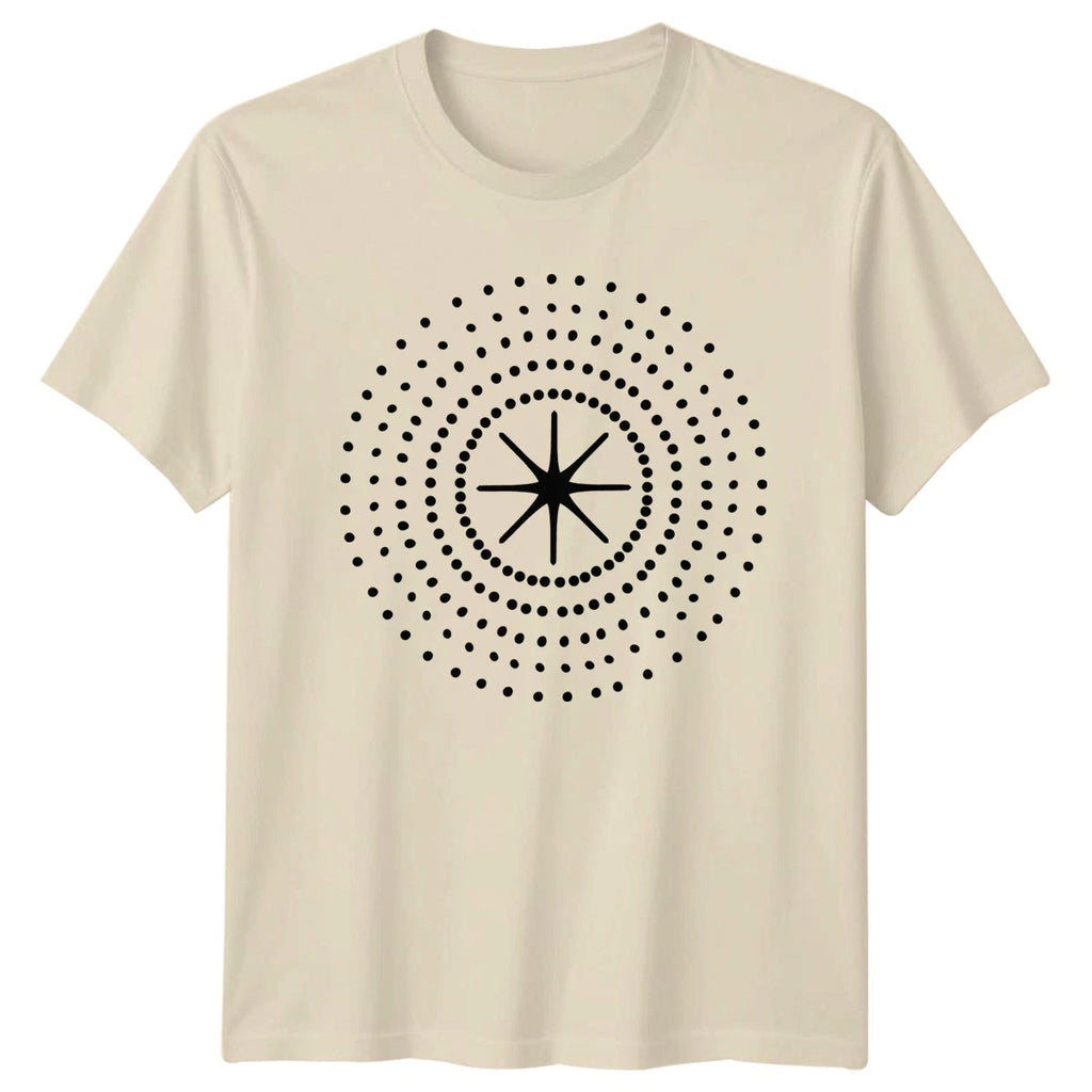 Minimalist Boho Eight Pointed Star T-Shirt Geometric Abstract Art