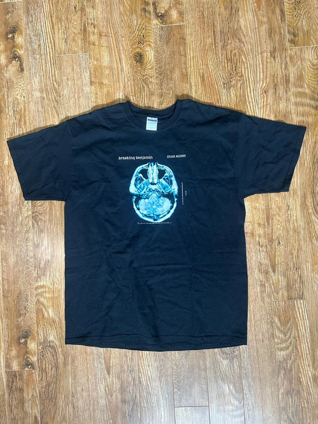 Vintage Y2K Breaking Benjamin 2010 Tour Shirt Dear Agony X-Ray Mens XL Punk Rock