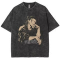 Anime Jujutsu Kaisen Gojo Satoru T Shirts Washed Men Women Cotton Harajuku T-Shi