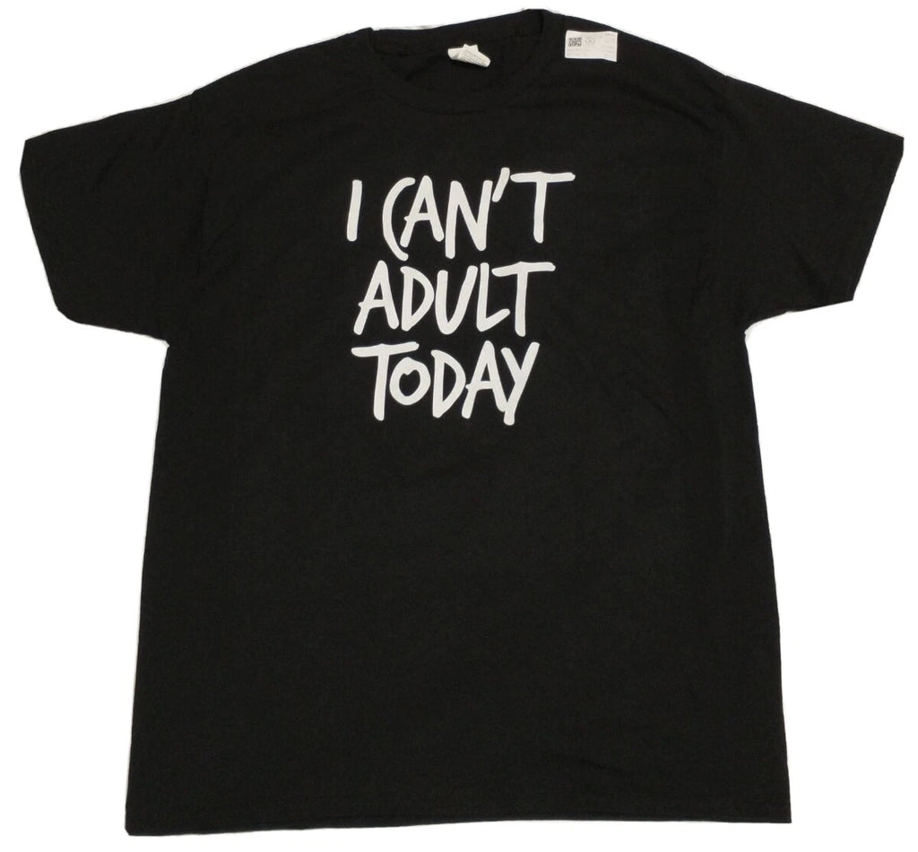 I CAN'T ADULT TODAY T-Shirt Adult Large Hanes Funny Lazy Top Humor Parent Joke