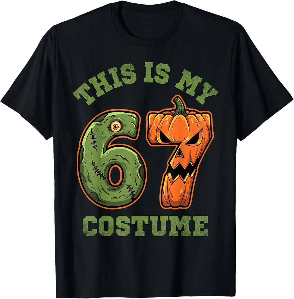 This is My Halloween 67 Costume Lazy Brainrot Meme Unisex T-Shirt
