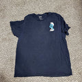The Smurfs Lazy Sleepy Smurf Mushroom Cartoon Graphic T-Shirt Retro Style