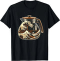 The Great Wave of Coffee Funny Coffee Japanese I Love Coffee T-Shirt