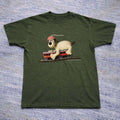 Wallace & Gromit Militarry Green cotton t-shirt