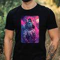 Mens Zebra Astronaut Print Cotton T-Shirt Size XS to 5XL