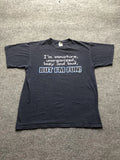 Vintage Immature Lazy Loud Shirt Mens Large Blue Funny Gildan Graphic Tee 00s