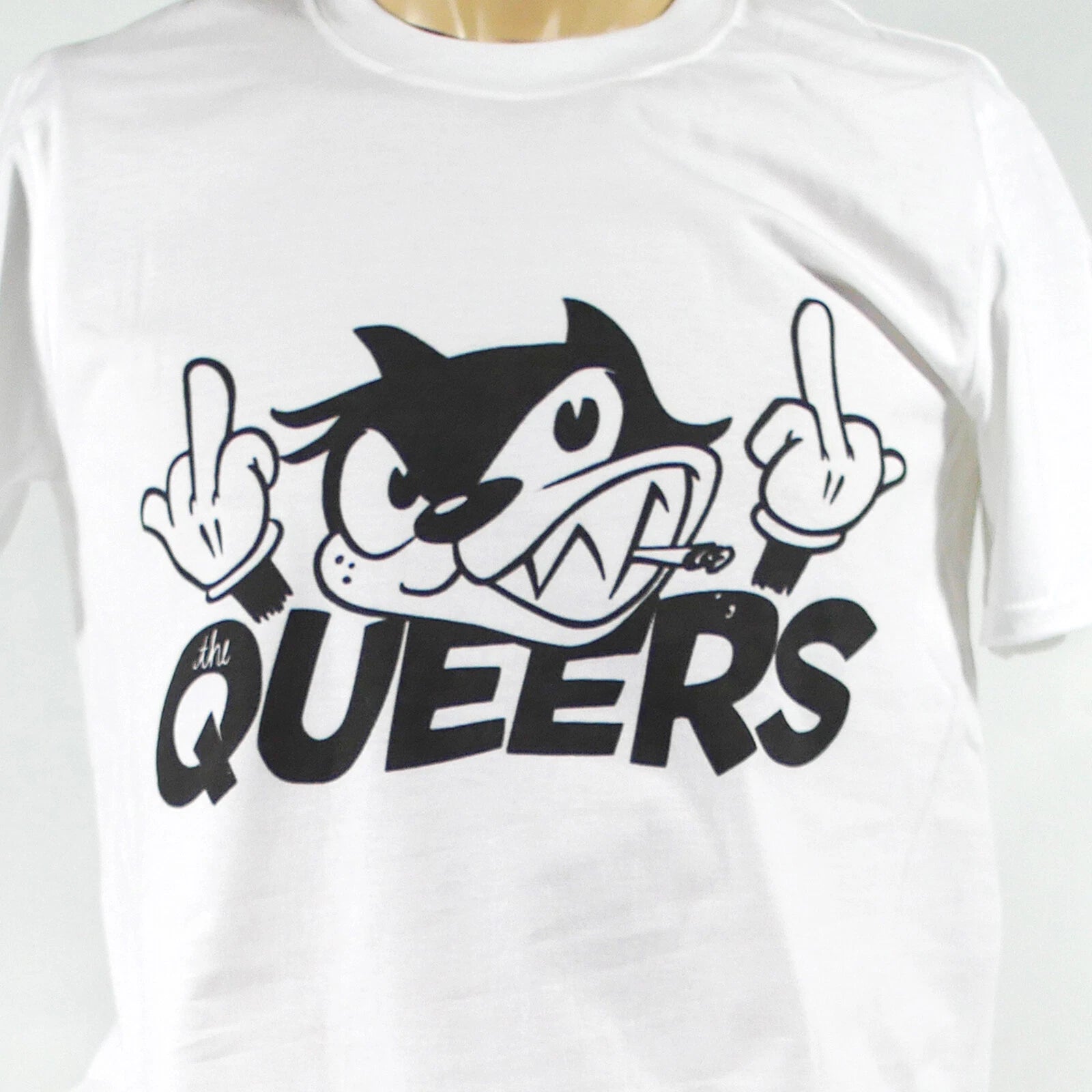 The Queers Punk Rock Short Sleeve White Unisex T-shirt S-3XL