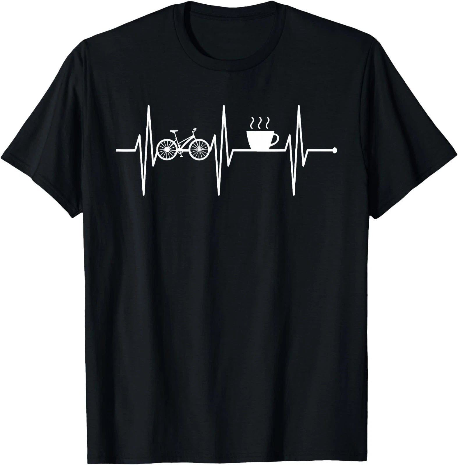 Bicycling Shirt Coffee Lover Cycling Biking Funny Biker T-Shirt