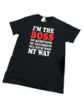 Funny Boss Shirt: I'm The Boss T-Shirt funny work office Funny Tshirts for Men