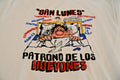 Vintage Funny Mexican Culture San Lunes Lazy Monday Huevon T-Shirt Men M White
