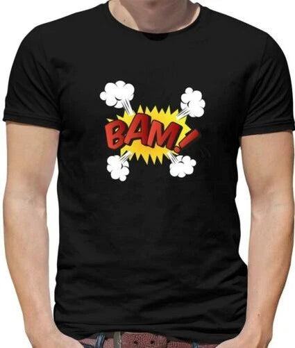 Superhero Bam Mens T-Shirt - Comic - Comics - Pop Art - Graphic Novel - Heroes