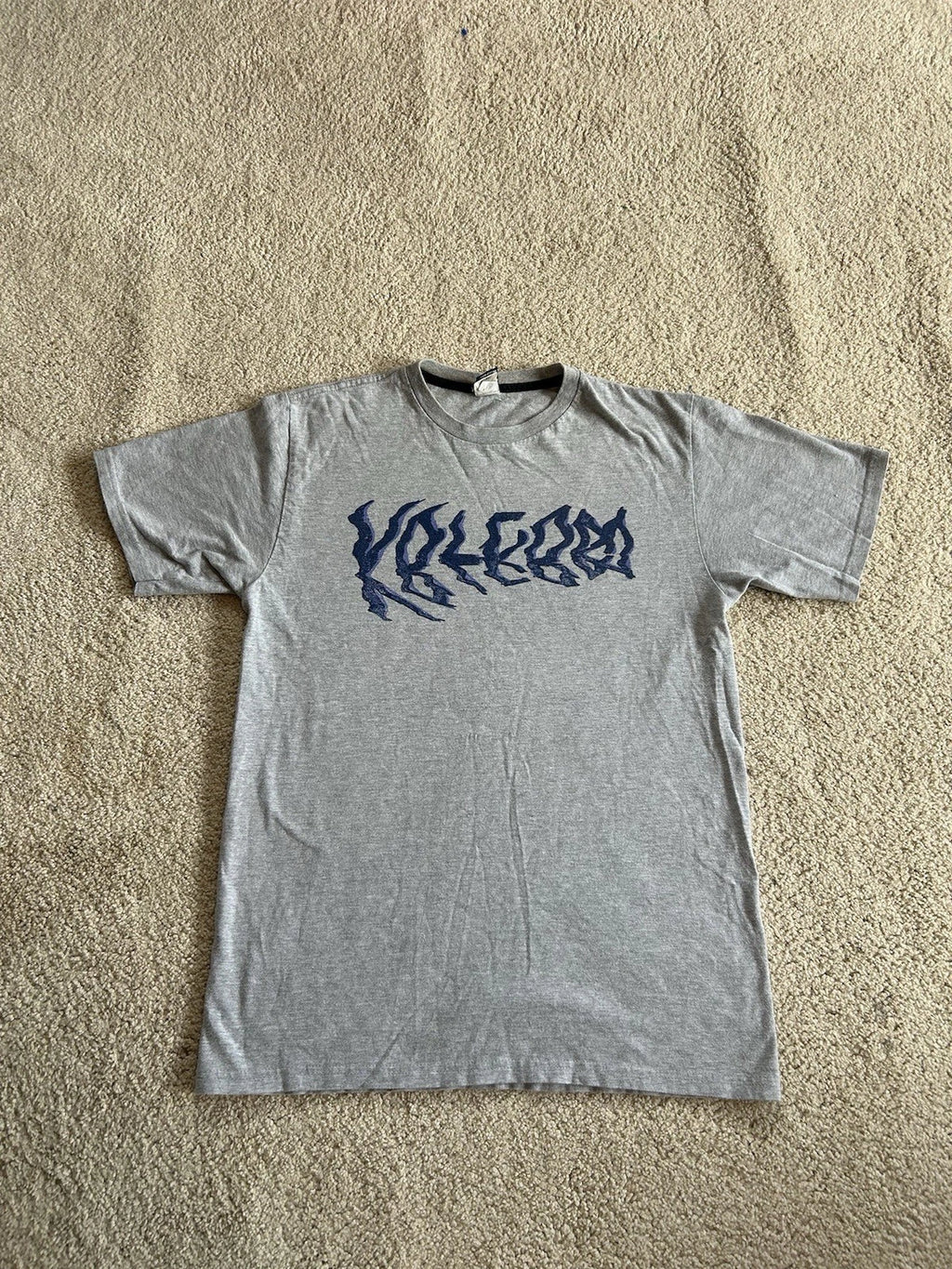 Volcom Graphic T Shirt Mens Medium Gray Y2K Skate Streetwear Logo Tee