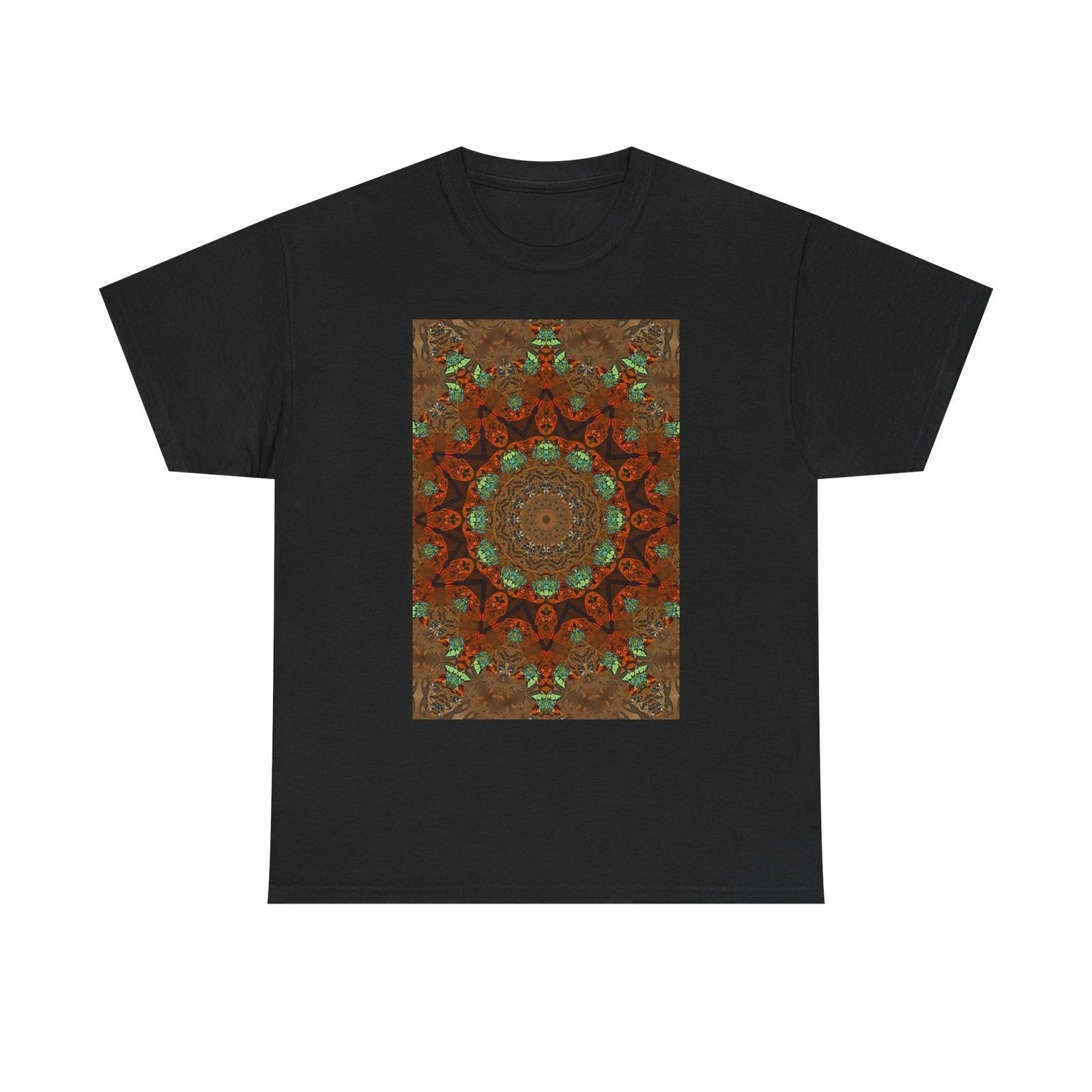 Mandala Kaleidoscope T-Shirt | Geometric Boho Pattern