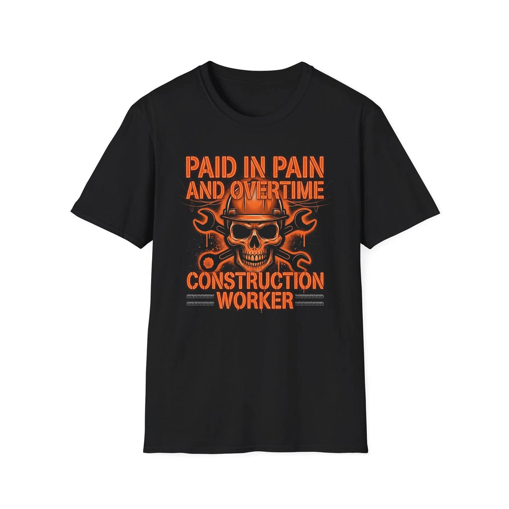 Construction Worker Blue Collar Sarcastic Laborer Dad Father Gift T-Shirt