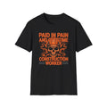 Construction Worker Blue Collar Sarcastic Laborer Dad Father Gift T-Shirt