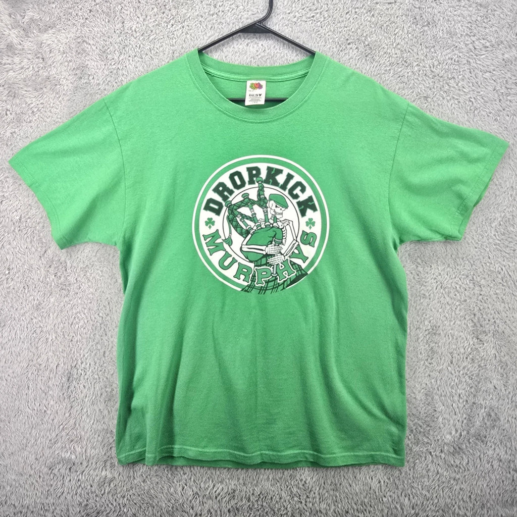 Dropkick Murphys Shirt Mens Large Green Boston Irish Saint Patrick’s Day VTG Y2K