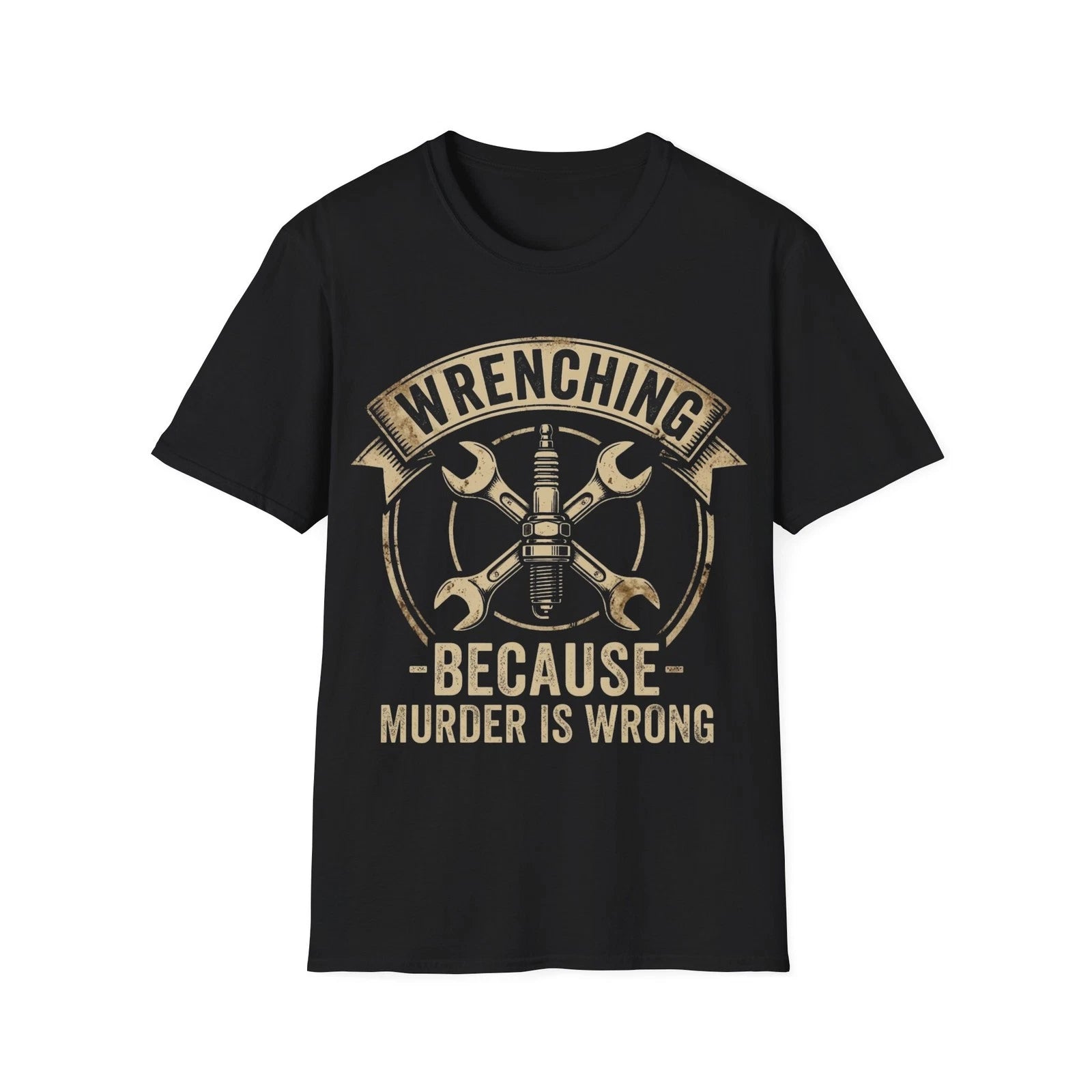 Funny Mechanic WRENCHING Humor T-Shirt Garage Guy Gift DadFather Gift T-shirt