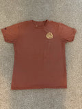 Dutch Bros Employee Shirt Size Large Brown/orange/ Yellow