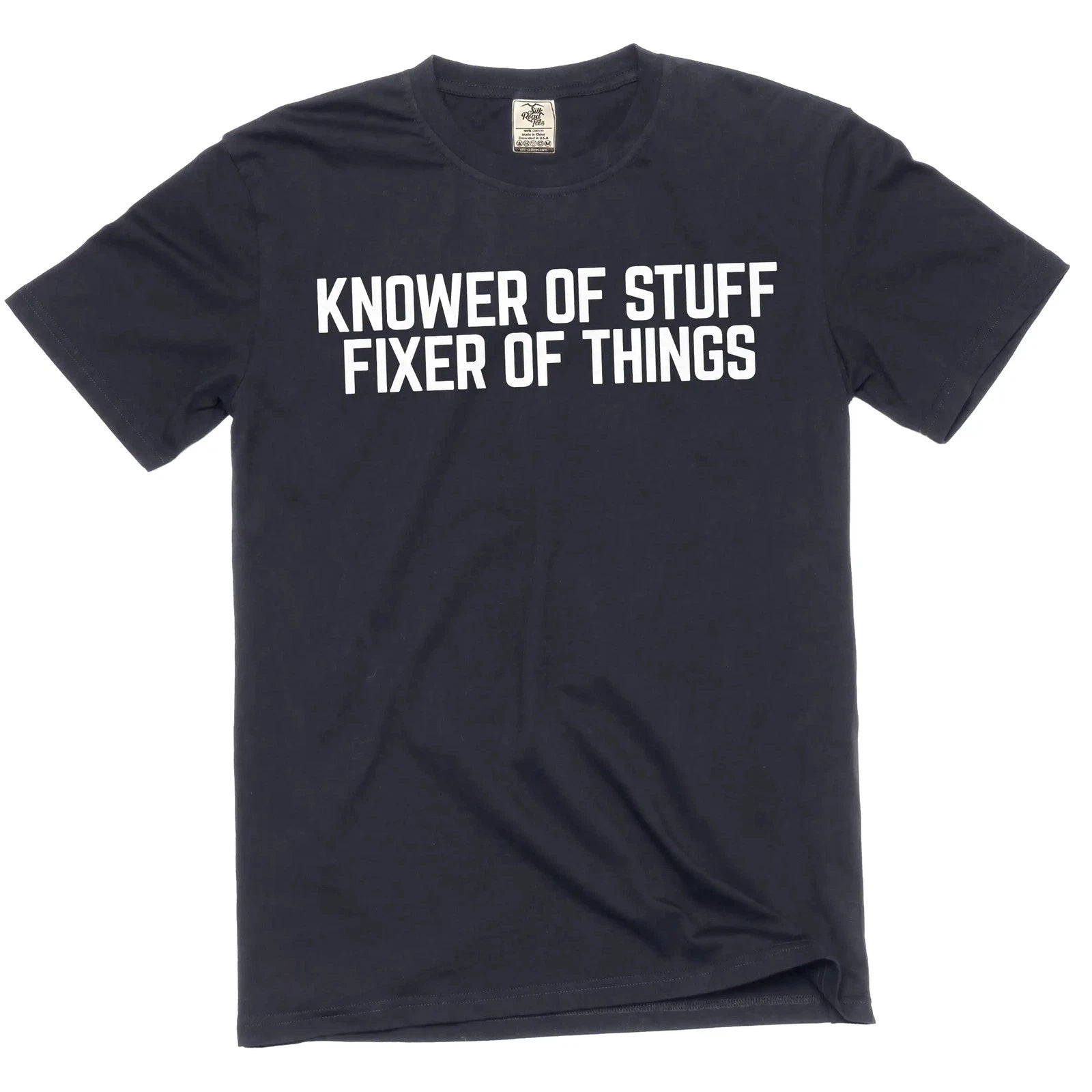 Men's funny Knower Of Stuff Fixer Of Things – Graphic Tee DIY garage Tshirt