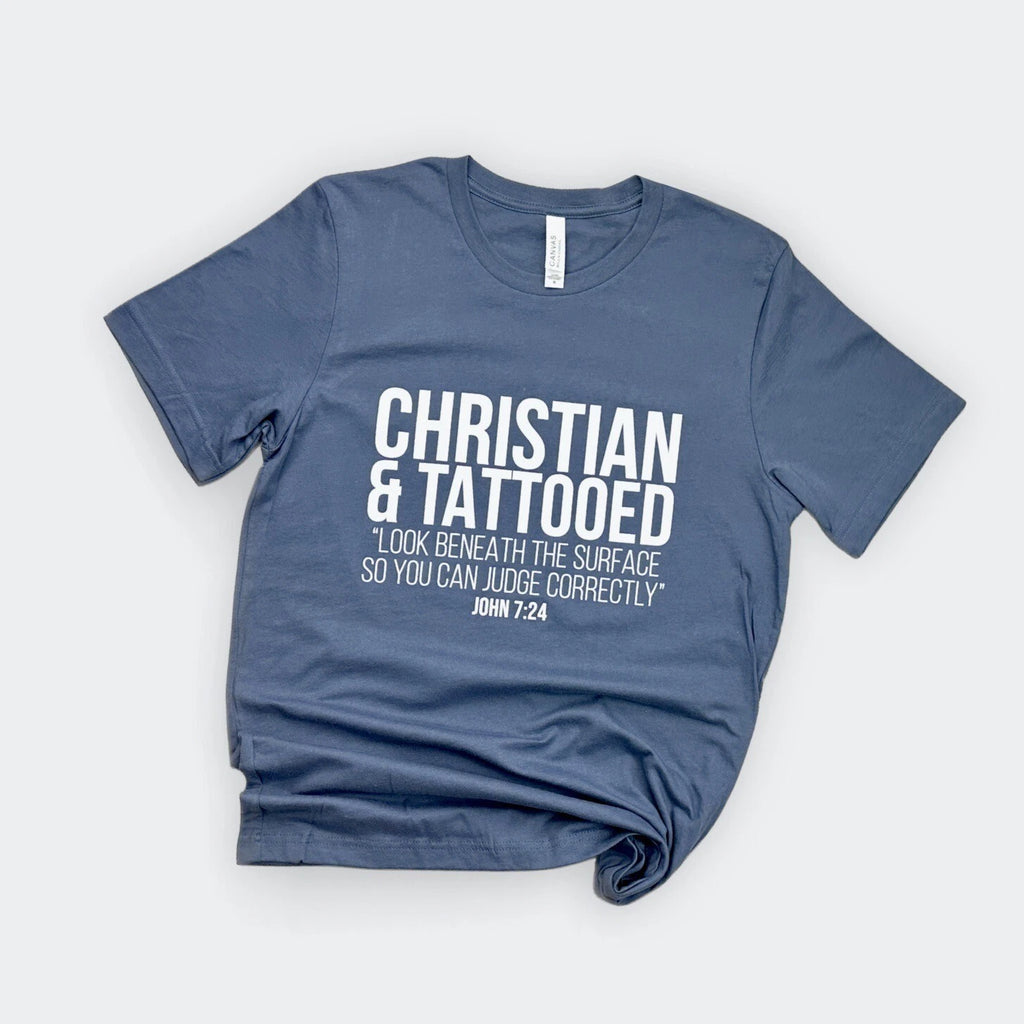 T Shirt Christian & Tattooed Size XL