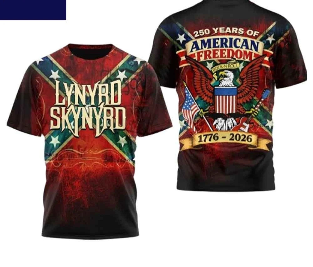 Lynyrd Skynyrd USA 250th Anniversary AOP T-Shirt