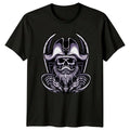 Bearded Pirate Skull Captain Mens T-Shirt Gothic Biker Pirate Skull Birthday