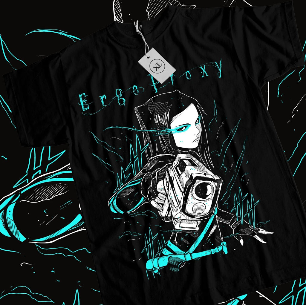 Ergo Proxy T-Shirt Re-l Mayer  Anime Manga Girl Kawaii Funny Gift Shirt All Size