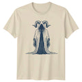 Horned Grim Reaper Skeleton Graphic T-Shirt Gothic 2026 Gift For Him And Her