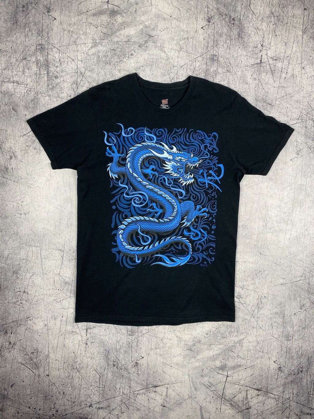 Hanes 2008 Y2K Dragon Japan Style Skate Craze Tee T Shirt Size M