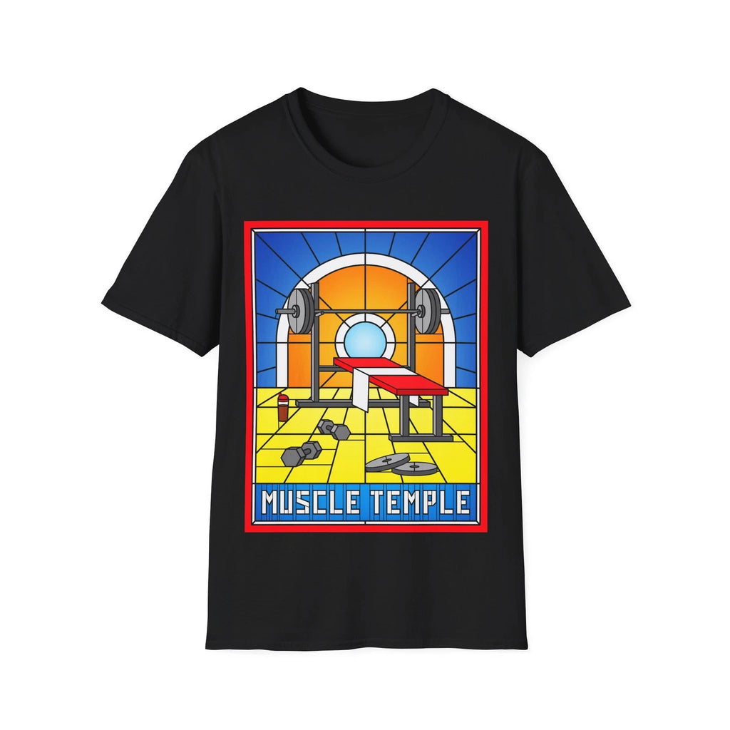 Stained Glass Gym Shirt, Men's Fitness Tee, Bodybuilding Top, Workout Lover