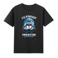 I'll Protect You Kitten No Matter What Funny Male Wolf Meme Retro Men's T-Shirt