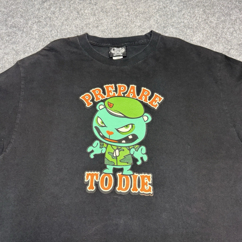 Vintage Happy Tree Friends Flippy “Prepare To Die” 2004 T Shirt Large