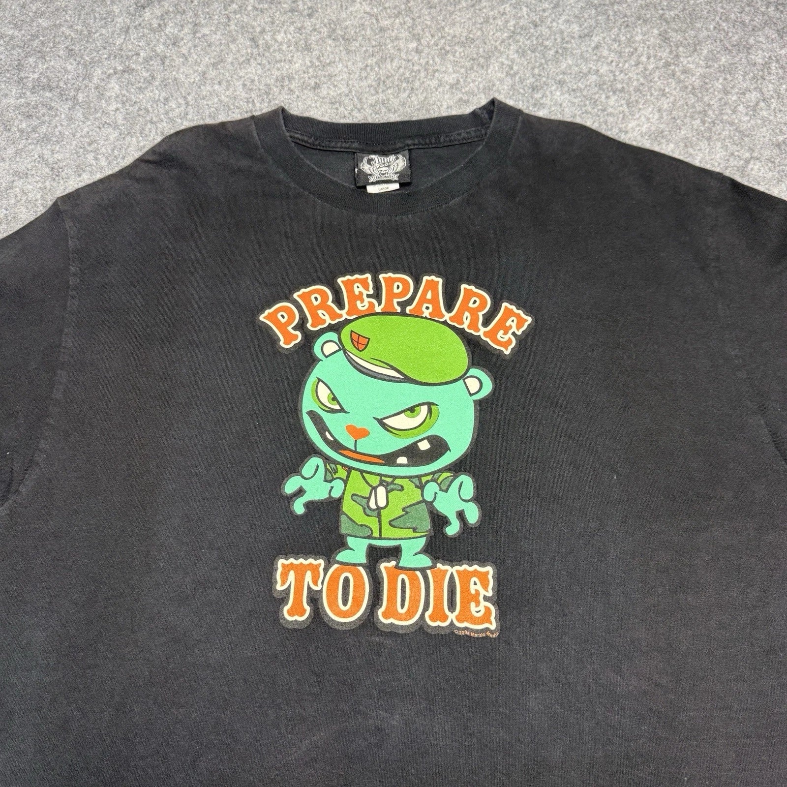 Vintage Happy Tree Friends Flippy “Prepare To Die” 2004 T Shirt Large