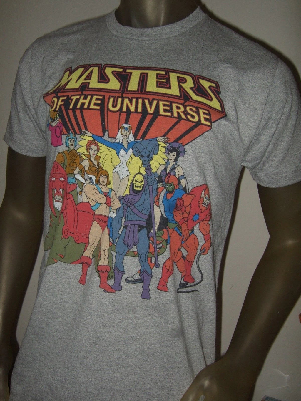 Men's He Man Masters of the Universe Skeletor Evil Lyn Teela Battle Cat Shirt M