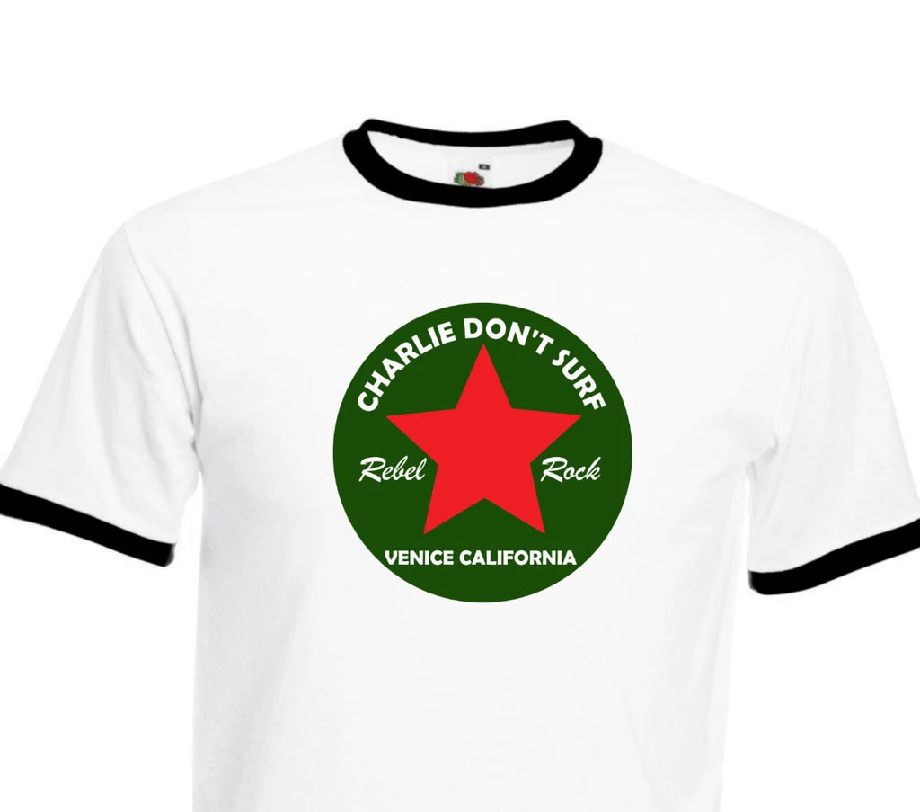Joe Strummer, the clash t shirt, cotton ringer,  old skool punk rock