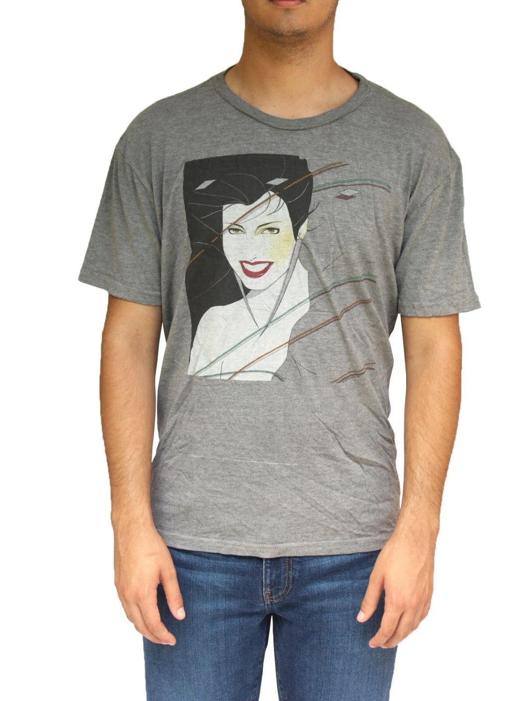 Patrick Nagel Illustration Men's t-shirt by Chaser Brand 80's Duran Duran Tee