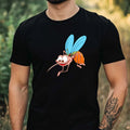 Mens Mosquito Print Cotton T-Shirt Size XS to 5XL