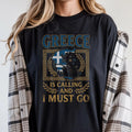 Greece Is Calling T-Shirt, Greek Travel Vacation Gift, Hellenic Heritage Shirt