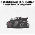 DigiRods Corvette C8 2023 Black 70th Anniversary Model Cartoon Car T Shirt