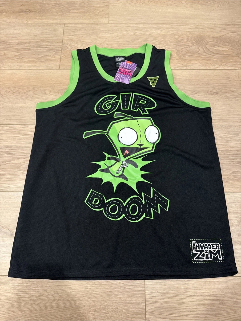 NWT Invader Zim Gir Doom 01 Basketball Jersey Hot Topic Exclusive Size XL