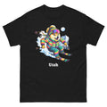 Utah Doge Skiing Funny Ski Skier Dog Meme Cute Shirt T-Shirt